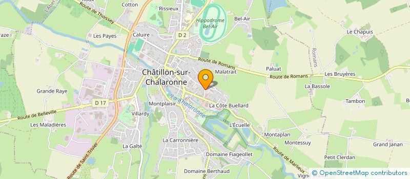 localisation de l'entreprise LES MAM Z'ELLES à CHANOZ-CHATENAY