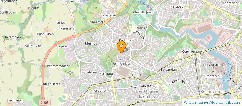 localisation de l'entreprise LES MANCHOTS DE LA RADE à BREST