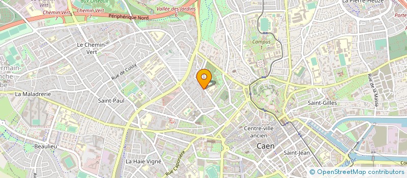localisation de l'entreprise LES MANCHOTS ONT LE BRAS LONGS à CAEN