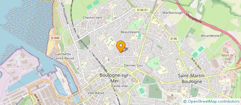 localisation de l'entreprise LES MANDARINS  BOULOGNE-SUR-MER