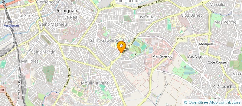 localisation de l'entreprise LES MANDATAIRES DU NET - MDN  PERPIGNAN