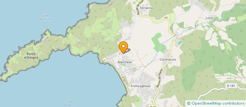 localisation de l'entreprise LES MANDILES  CARGESE