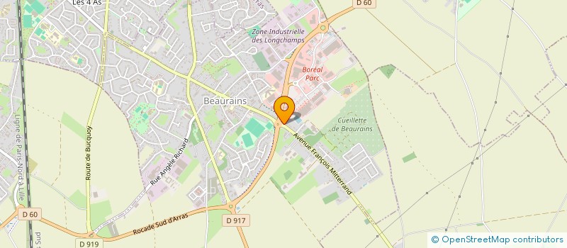 localisation de l'entreprise LES MANEGES DE L'ARRAGEOIS  BEAURAINS