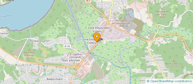 localisation de l'entreprise LES MANGUIERS 2015  CAYENNE