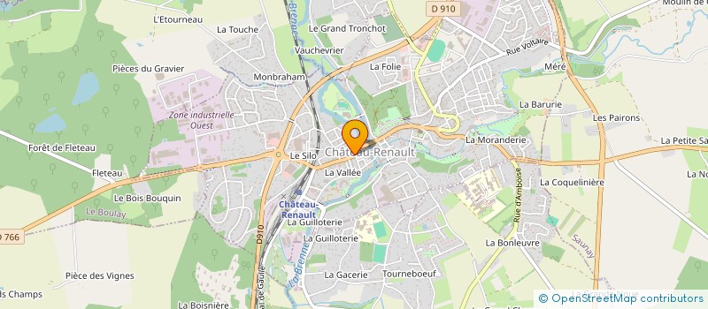localisation de l'entreprise LES MANGUIERS à CHATEAU-RENAULT