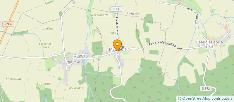 localisation de l'entreprise LES MANGUIERS  MAUCOURT