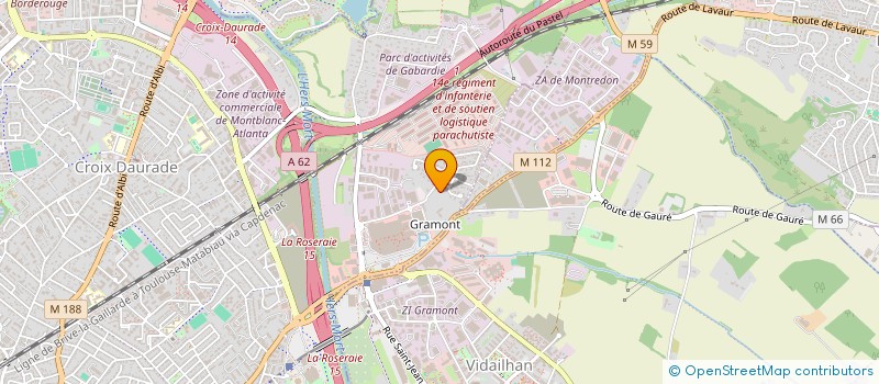 localisation de l'entreprise LES MANONIERS  TOULOUSE