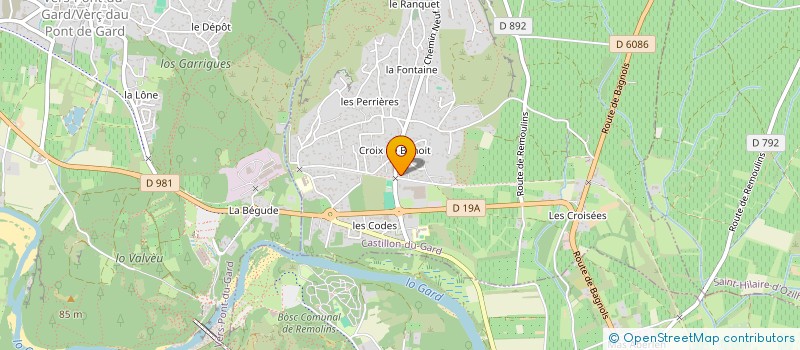 localisation de l'entreprise LES MANOUS CASTILLONAIS  CASTILLON-DU-GARD