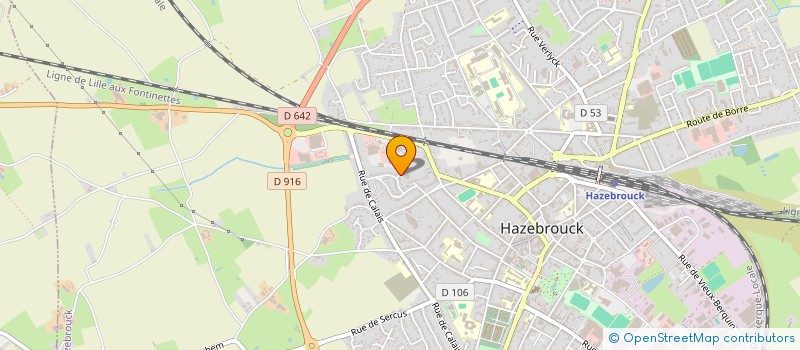 localisation de l'entreprise LES MANQUES  HAZEBROUCK