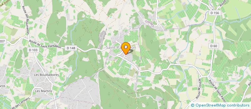 localisation de l'entreprise LES MAOU  SAINT-PANTALEON