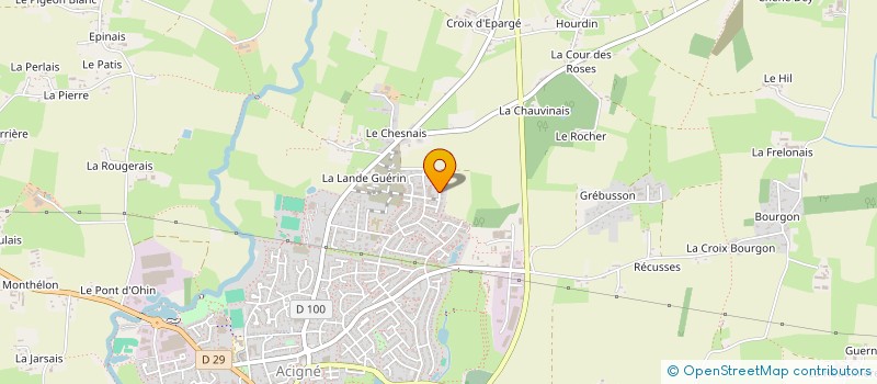 localisation de l'entreprise LES MAOUEZ  ACIGNE