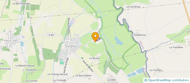 localisation de l'entreprise LES MAQUETTES DE LA BAIE  SOUGEAL