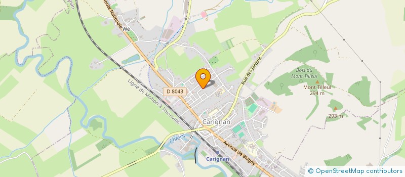 localisation de l'entreprise LES MAQUETTISTES YVOISIENS  CARIGNAN