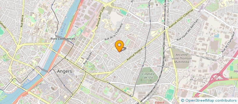 localisation de l'entreprise LES MAQUILL'ARTS à ANGERS