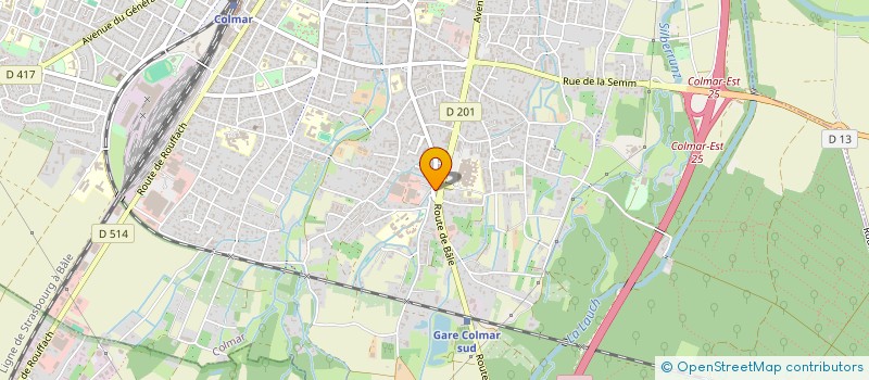 localisation de l'entreprise LES MARAICHERS à COLMAR