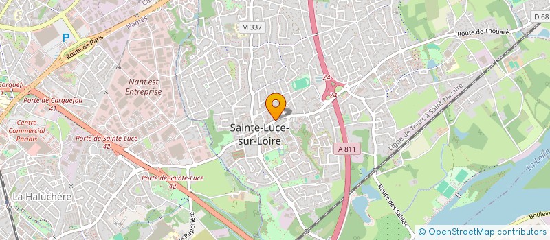 localisation de l'entreprise LES MARAICHERS à SAINTE-LUCE-SUR-LOIRE