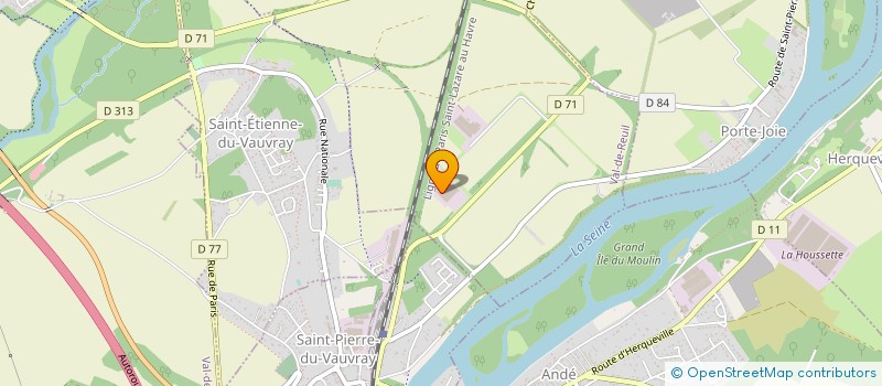 localisation de l'entreprise LES MARAICHERS BIO DES HAUTS PRES  VAL-DE-REUIL