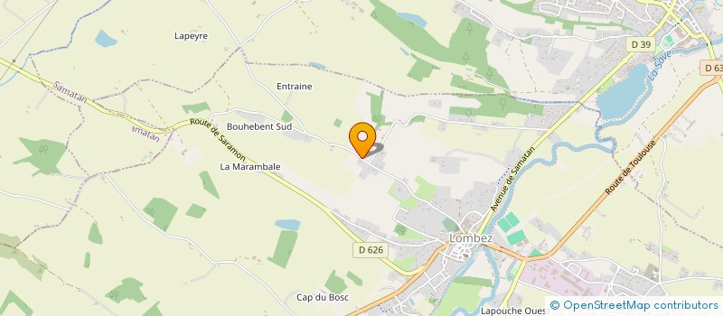 localisation de l'entreprise LES MARAICHERS BIO DU SAVES  LOMBEZ