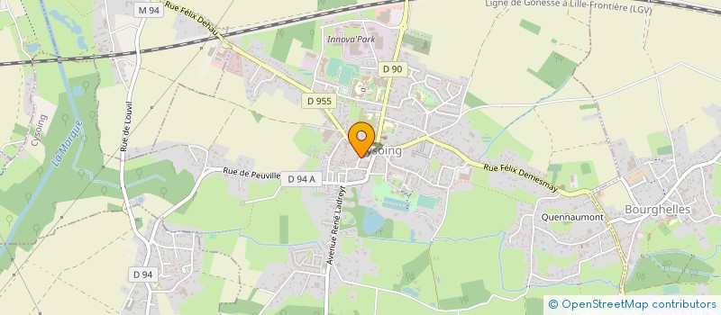 localisation de l'entreprise LES MARAICHERS DU NORD à GENECH