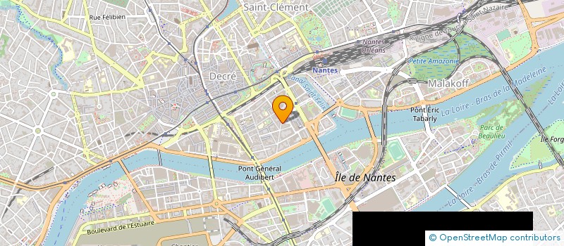 localisation de l'entreprise LES MARAICHERS SA à NANTES