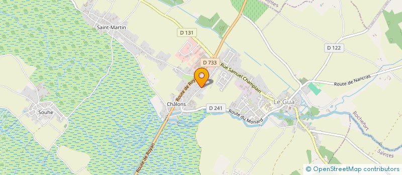 localisation de l'entreprise LES MARAIS  LE GUA