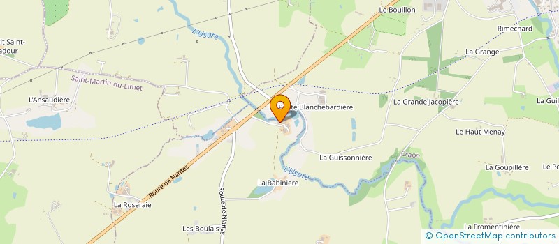 localisation de l'entreprise LES MARAIS  BOUCHAMPS-LES-CRAON