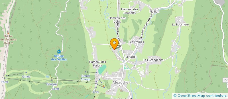 localisation de l'entreprise LES MARAIS  AUTRANS-MEAUDRE EN VERCORS