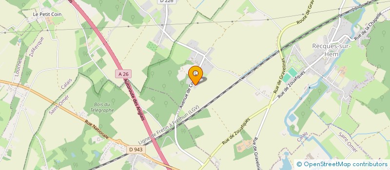 localisation de l'entreprise LES MARAIS  RECQUES-SUR-HEM