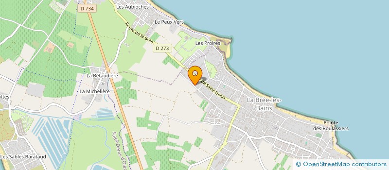 localisation de l'entreprise LES MARAIS DE LA BRANDE  LA BREE-LES-BAINS