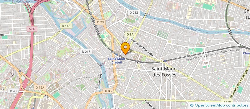 localisation de l'entreprise LES MARAIS MASCAREIGNES  SAINT-MAUR-DES-FOSSES