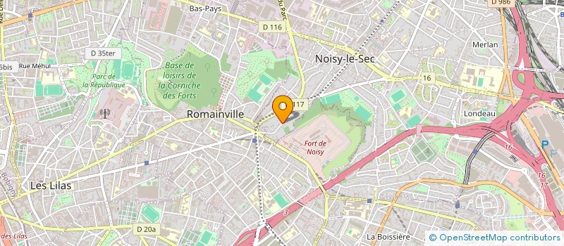 localisation de l'entreprise LES MARBRE GRANIT à NOISY-LE-SEC