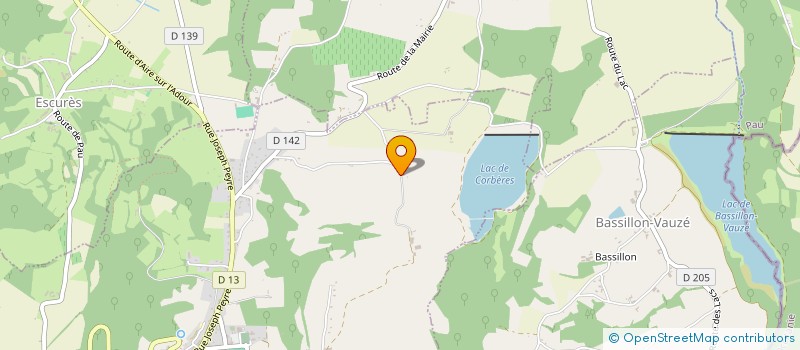 localisation de l'entreprise LES MARCADEESSES  LEMBEYE