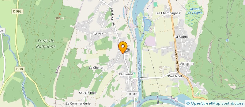 localisation de l'entreprise LES MARCELS DE L'AIN  BRENS