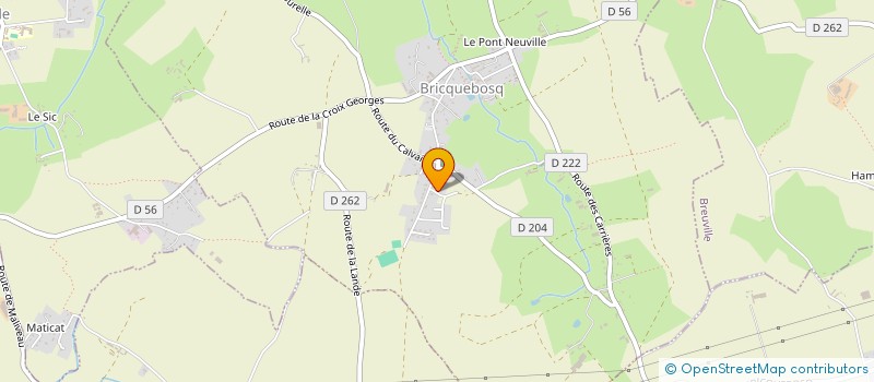 localisation de l'entreprise LES MARCHAL  BRICQUEBOSQ