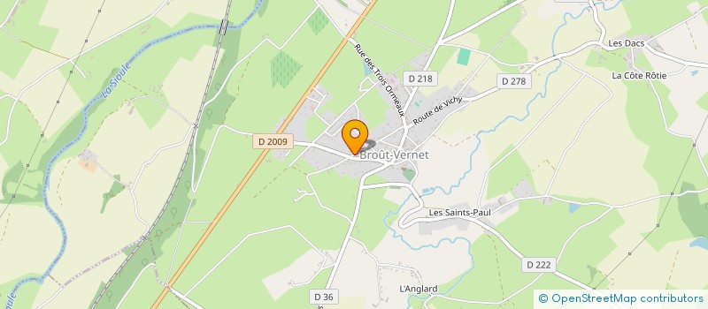 localisation de l'entreprise LES MARCHEPIEDS à BROUT-VERNET