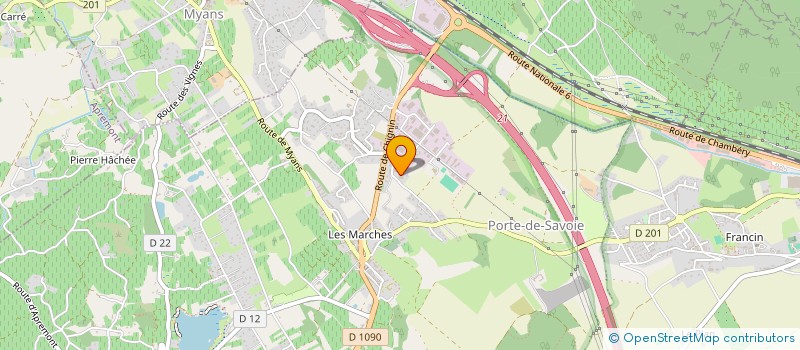 localisation de l'entreprise LES MARCHES  PORTE-DE-SAVOIE