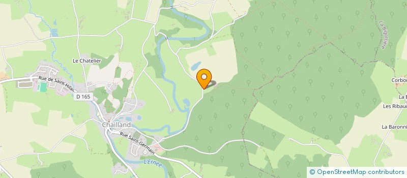 localisation de l'entreprise LES MARCHES DE BRETAGNE  CHAILLAND