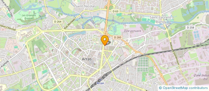 localisation de l'entreprise LES MARCHES DU LION D'ARRAS à ARRAS