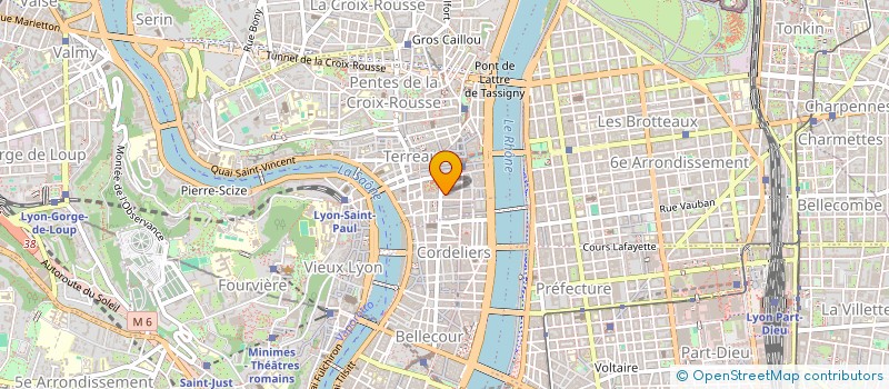 localisation de l'entreprise LES MARCHES DU PALAIS à LYON