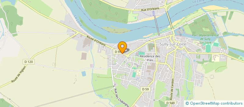 localisation de l'entreprise LES MARCHES FRAIS à SULLY-SUR-LOIRE
