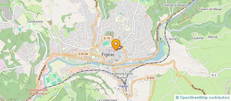 localisation de l'entreprise LES MARCHES NOCTURNES DE FIGEAC  FIGEAC