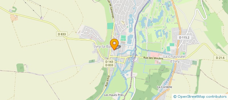 localisation de l'entreprise LES MARCHES NORMANDES  IVRY-LA-BATAILLE