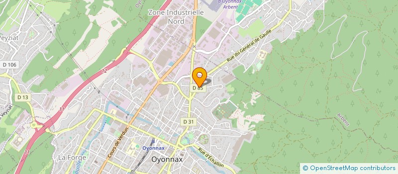 localisation de l'entreprise LES MARCHETTES à OYONNAX