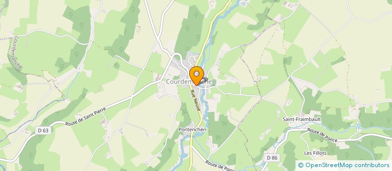 localisation de l'entreprise LES MARCHEURS DE L'ETANG SORT à COURDEMANCHE