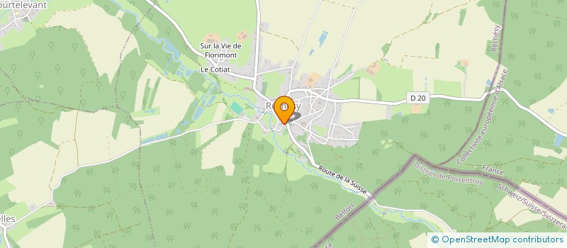 localisation de l'entreprise LES MARCHEURS DE LA VENDELINE à RECHESY