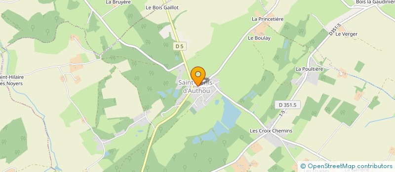 localisation de l'entreprise LES MARCHEURS DE SAINT DENIS  SAINTIGNY