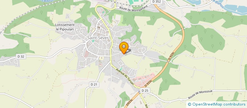 localisation de l'entreprise LES MARCHEURS DU CAP DE GASCOGNE  SAINT-SEVER