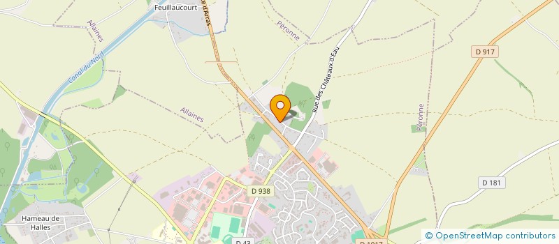 localisation de l'entreprise LES MARCHEURS PERONNAIS  PERONNE