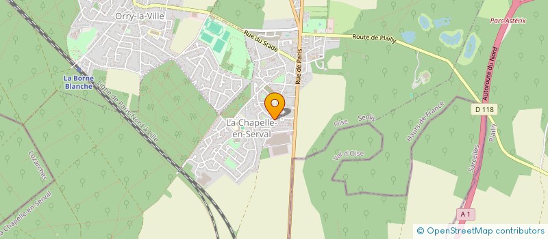 localisation de l'entreprise LES MARCIS  LA CHAPELLE-EN-SERVAL