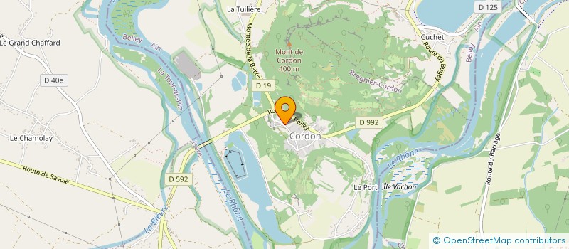 localisation de l'entreprise LES MARCOTS  BREGNIER-CORDON